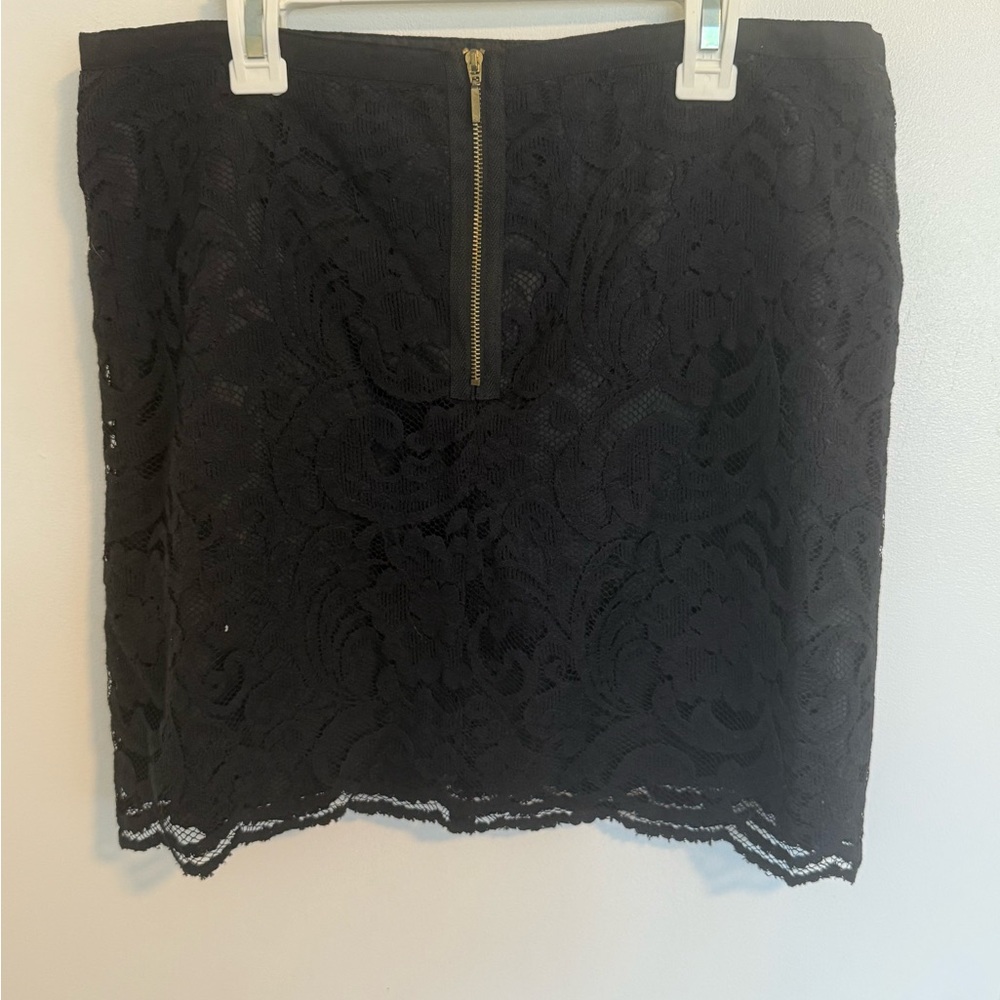 Elegant Black Lace Skirt